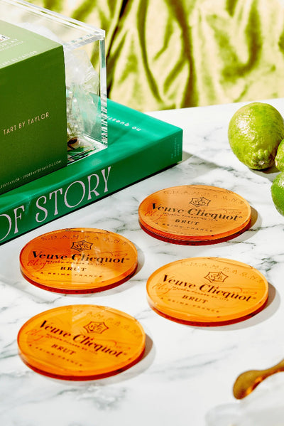 Pop The Bubbly Coasters, Set of 4