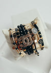 CL Newport Bracelet, Gold & Black