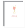 Paperclip Greeting Card, Cheers to The Happy Couple