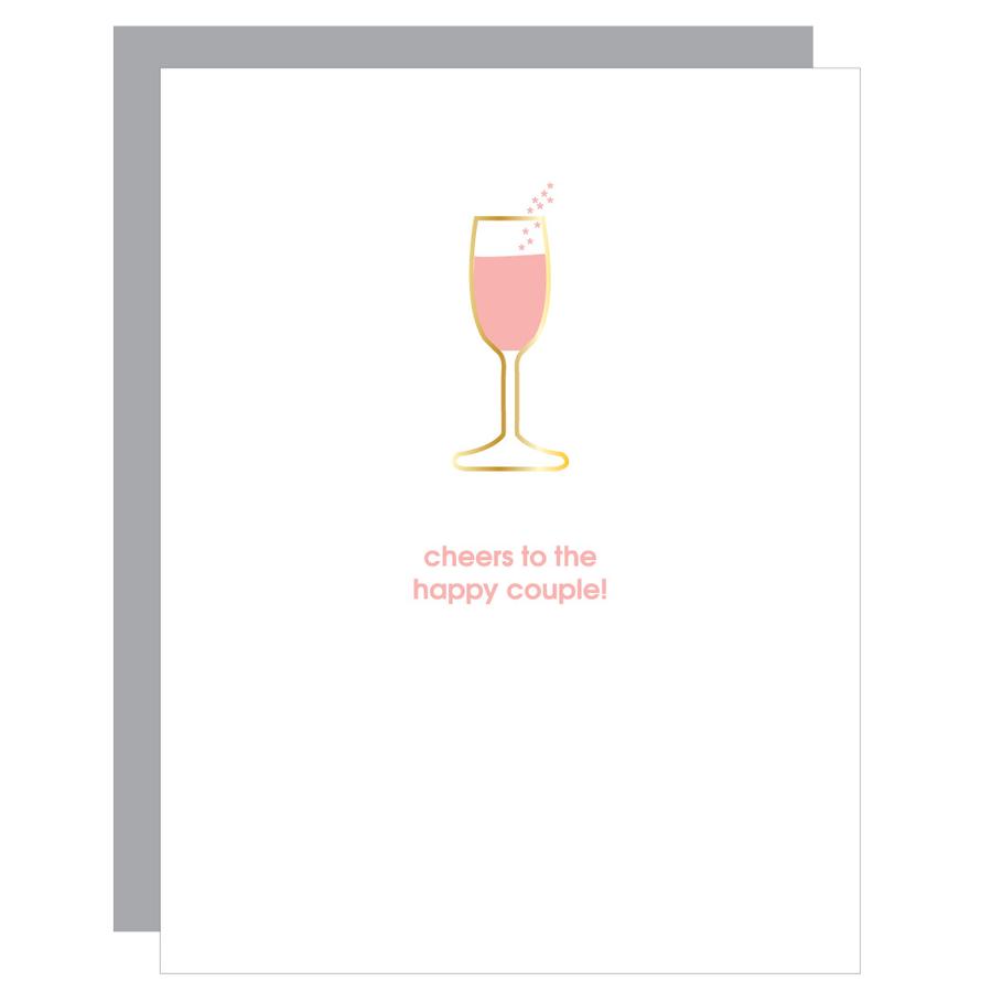 Paperclip Greeting Card, Cheers to The Happy Couple