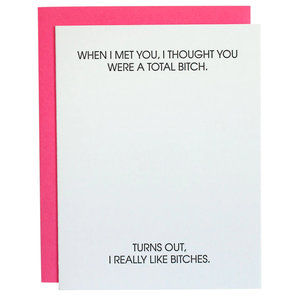 Greeting Card, I Like B*tches
