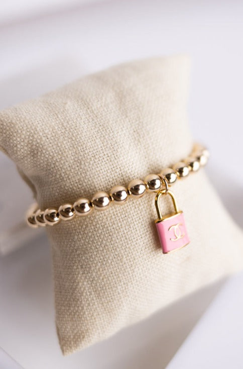 Newport Gold Filled Lock Necklace