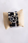 CL Tile Bracelet, Black/Gold