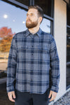 Faherty Legend Sweater Shirt, Grey Seas Plaid