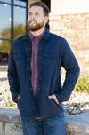 Faherty Epic Quilted Fleece CPO Jacket, Navy