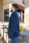 Faherty Epic Quilted Fleece CPO Jacket, Navy