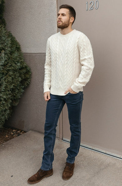 POLO RL Wool/Cashmere Cable Knit Sweater