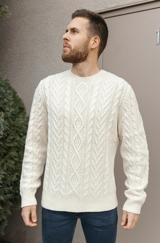 POLO RL Wool/Cashmere Cable Knit Sweater