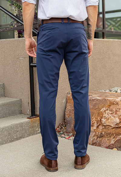 Rhone Slim Fit Commuter Pant (33" length), Navy