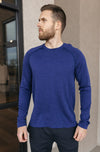Rhone Reign Tech Long Sleeve T-Shirt, Fathom Blue