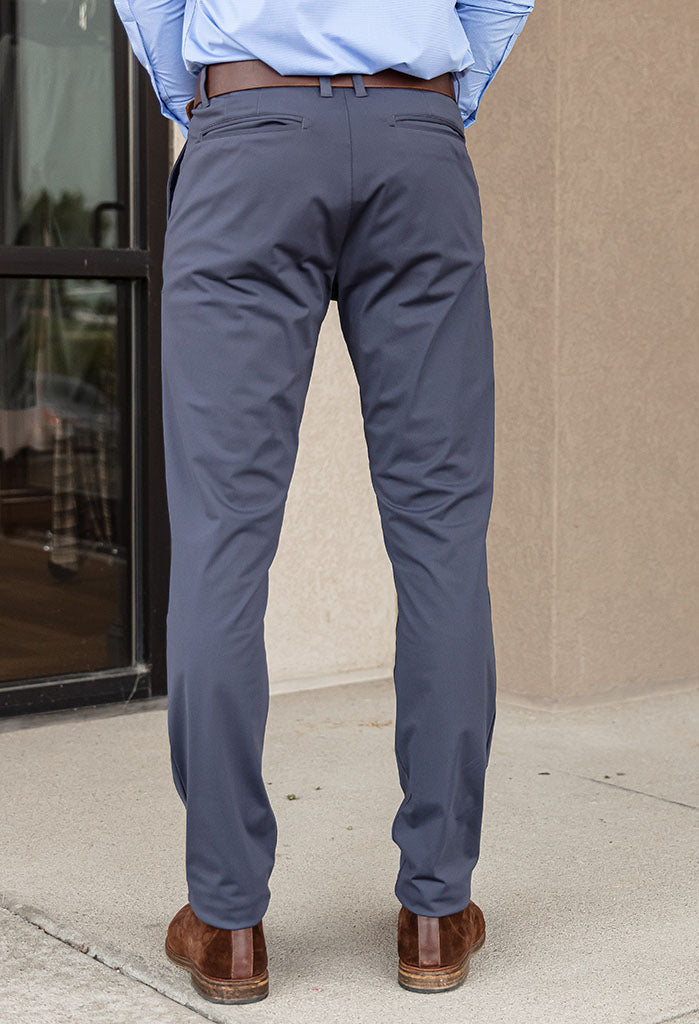Rhone Slim Fit Commuter Pant (33 length), Iron - RUST & Co.