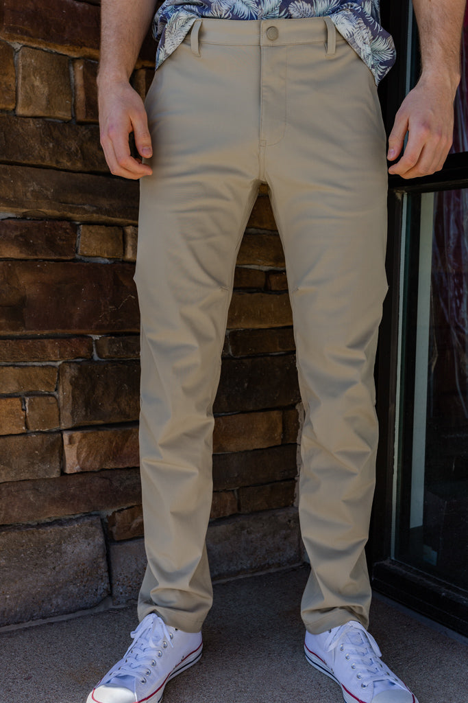 Rhone Slim Fit Commuter Pant (33 length), Khaki