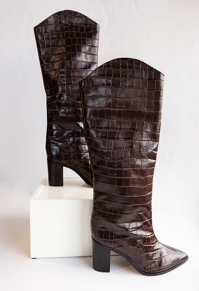 Schutz Analeah Chocolate Boot