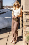 Willow Paper Bag Waist Wide Leg Gauze Pant