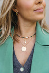 Leone Clinozoisite & Pearl Necklace