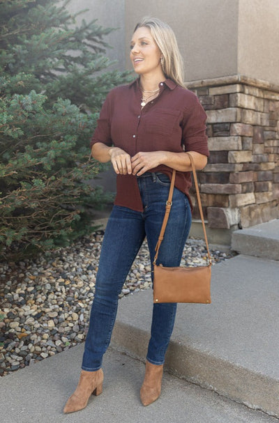 Brooke Organizer Crossbody, Camel