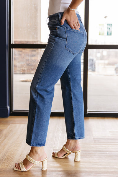 Citizens of Humanity Emery Crop Relaxed Straight Jeans, Oasis