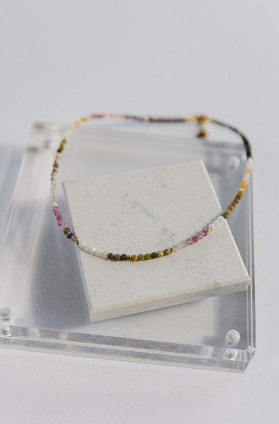 Anisa Saffron Gemstone Necklace