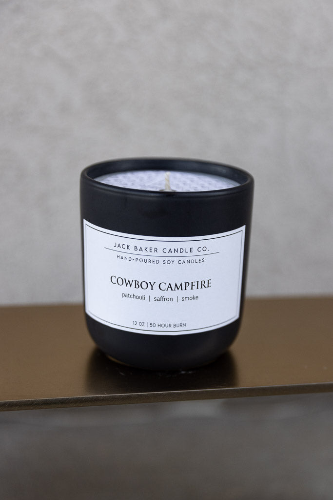 Cowboy Campfire 12 oz Candle