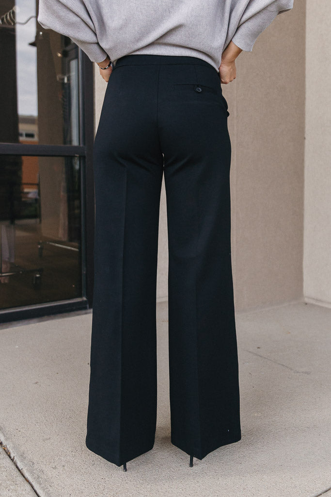 Spanx Trousers The Perfect Pant Wide Leg Classic Black (99975)