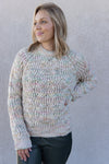 Scotch & Soda Colorful Melange Crewneck Cable Sweater
