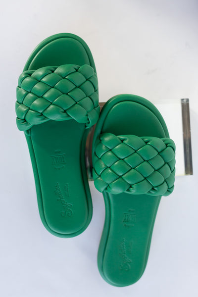 Bellissima Slide Sandal, Green