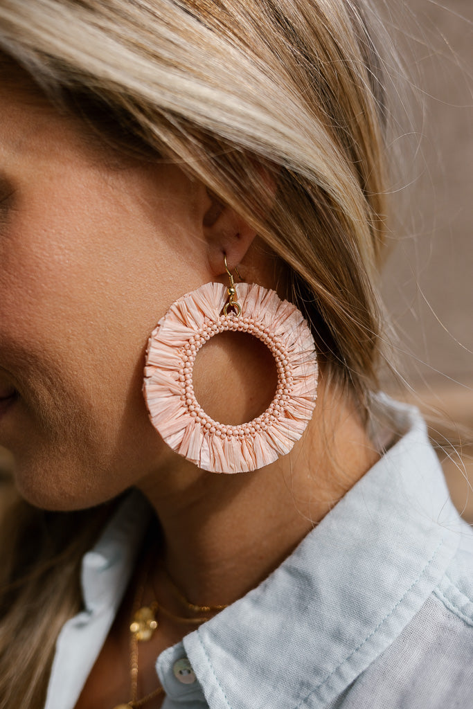 Oceanside Wood Bead Earrings – RubyClaire Boutique