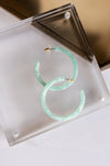 Acrylic Hoops, Aqua Marine