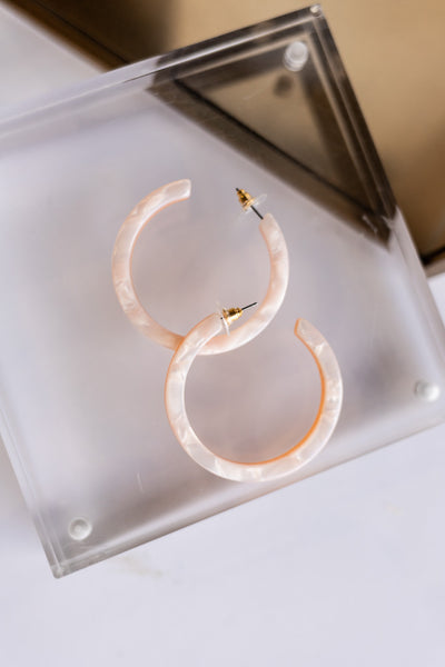Acrylic Hoops, White