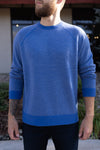 Vince Birdseye Wool/Cashmere Sweater, Blue