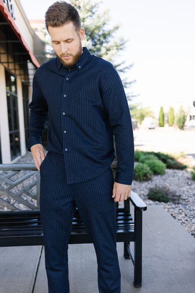 Vince Faded Stripe Sport Shirt
