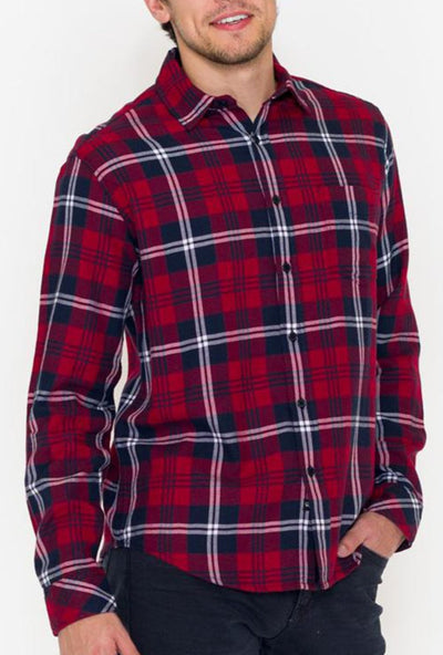 Rails Lennox Plaid Shirt, Red - RUST & Co.
