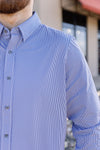 Rhone Commuter Shirt, Blue Stripe