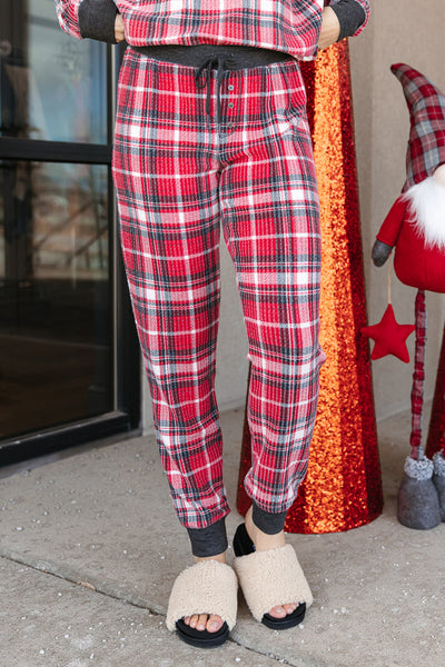 PJ Salvage Classic Plaid Thermal PJ Set