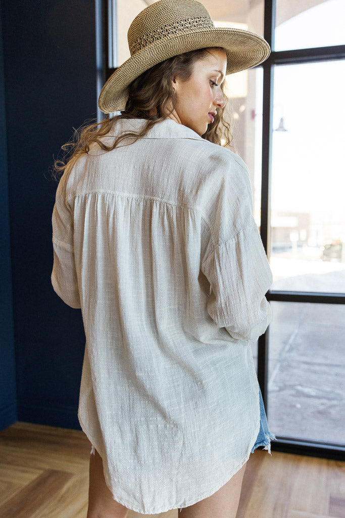 Bella Dahl Catalina Flowy Beach Shirt