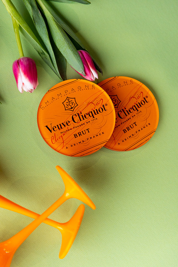 .Pop The Bubbly Coasters, Set of 4