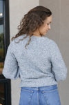 Jenna Textured Blouson Sleeve Cardigan