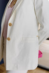 Scotch & Soda Single Breasted Linen-Blend Blazer