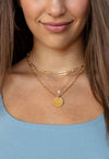Dedra White Sapphire Drop Necklace 16"-18"