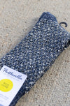 Pantherella Textured Cotton Socks, Navy Mix
