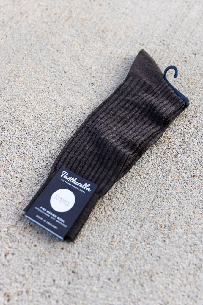 Pantherella Merino Socks, Brown