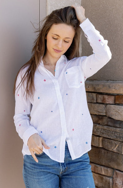 Rails Charli Embroidered Multi Daisy