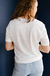 Scotch & Soda Linen Jersey V-Neck Tee