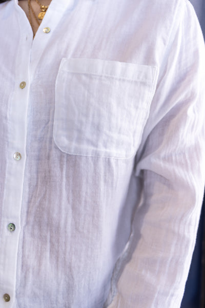 .Rails Ellis Gauze Top, White