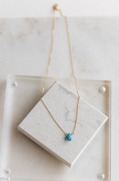 Turquoise Tear Drop Necklace