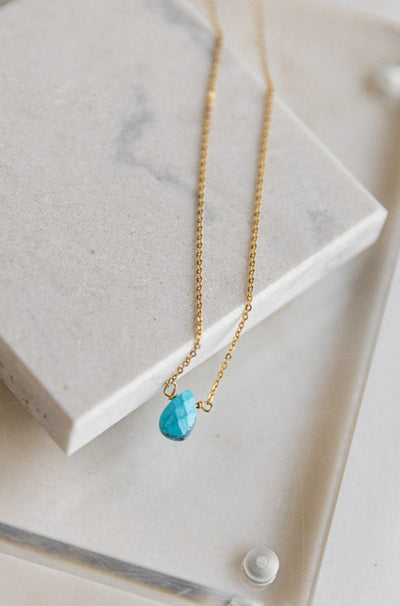 Turquoise Tear Drop Necklace