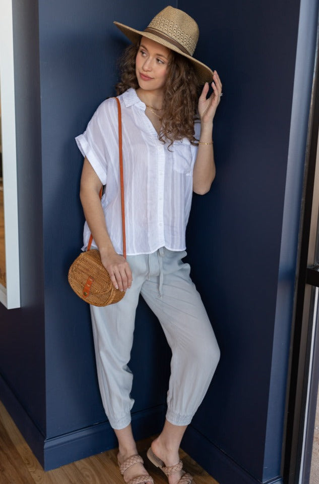 Bella Dahl Short Sleeve Pocket Button Down