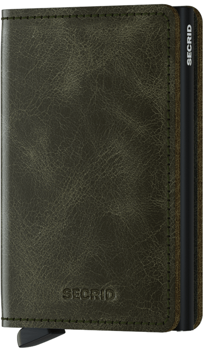 Secrid Slimwallet Vintage, Olive/Black